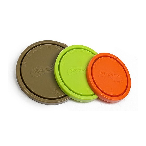 Lot 3 couvercles de rechange Nature - Modèle médium - Pomme- KIDS KONSERVE