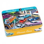 Puzzle boite métallique - Voitures - Mudpuppy