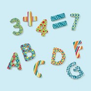 Lettres ABC magnétiques en bois - MudPuppy