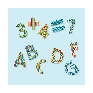 Lettres ABC magnétiques en bois - MudPuppy 2
