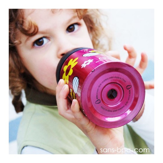 Gourde inox isotherme anti-fuite Cocoon 350 ml - Spring - Ecococoon