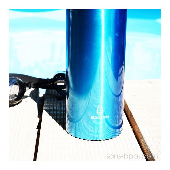 Gourde inox isotherme anti-fuite Cocoon 500 ml - Topaze - Ecococoon