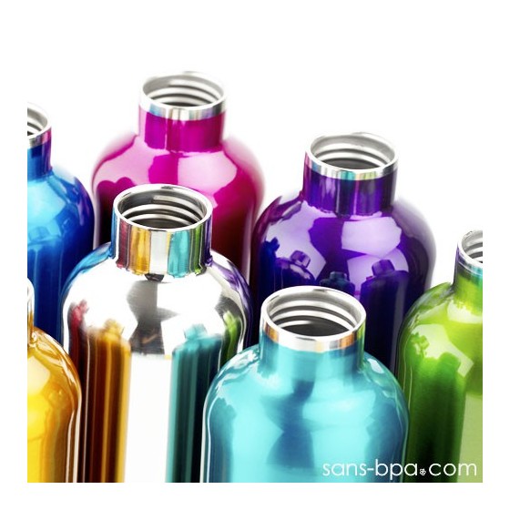 Gourde inox isotherme anti-fuite Cocoon 500 ml - Topaze - Ecococoon