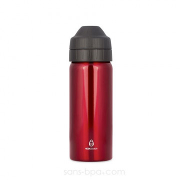 Gourde inox isotherme anti-fuite Cocoon 500 ml - Rubis - Ecococoon