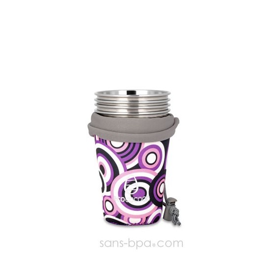 Housse nomade 4 verres - Purple Records Safari - Ecococoon