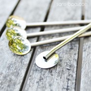 Lot 4 pailles cuillères inox - LONGUES - ONYX