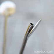 Lot 4 pailles cuillères inox - LONGUES - ONYX