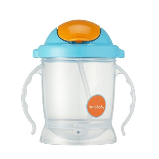 Tasse paille anti-fuite 250 ml - Azur - Inno Baby