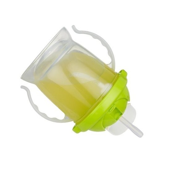 Tasse paille anti-fuite 250 ml - Azur - Inno Baby