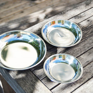 Assiette à bords inox - Small - ONYX 2