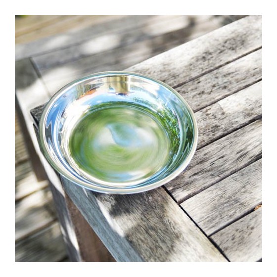 Assiette à bords inox - Médium - ONYX