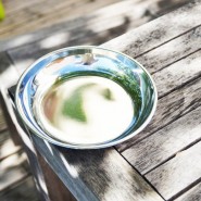 Assiette à bords inox - Grande - ONYX