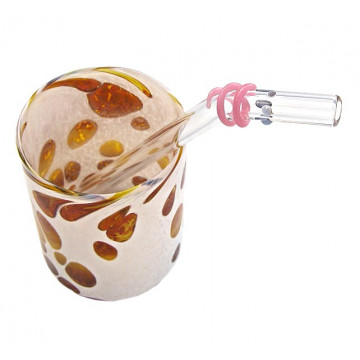 Paille verre Enfant Courbe Courte GIRLS - Strawesome 2