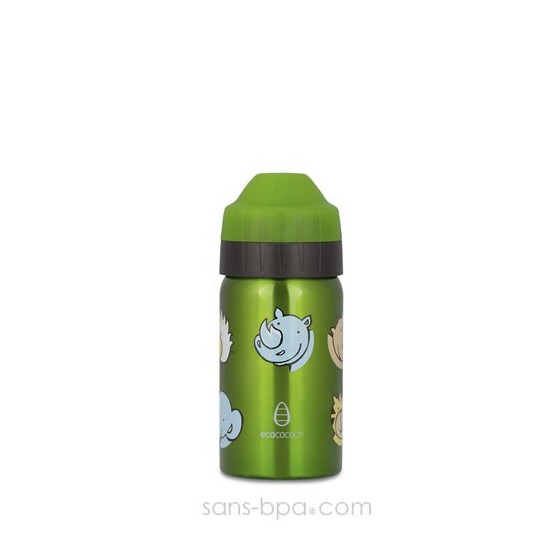 Gourde inox isotherme anti-fuite Cocoon 350 ml - Zoo - Ecococoon