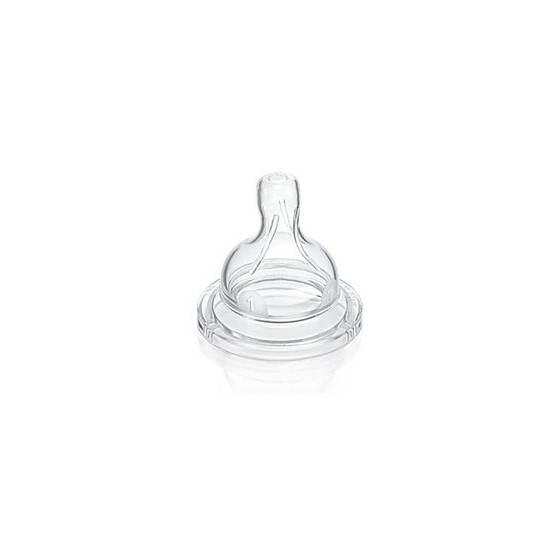 Lot 2 tétines Goulot Large - Débit Lent - AVENT