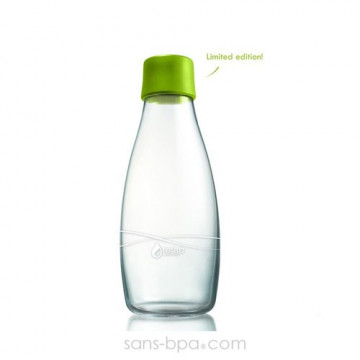 Gourde verre 800 ml - FOREST GREEN