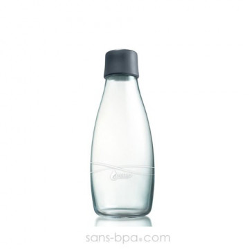 Gourde verre 500 ml GREY