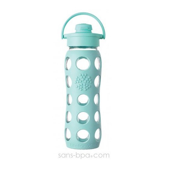 Bouteille FLIP FLOP en verre 650 ml - TURQUOISE - LIFEFACTORY