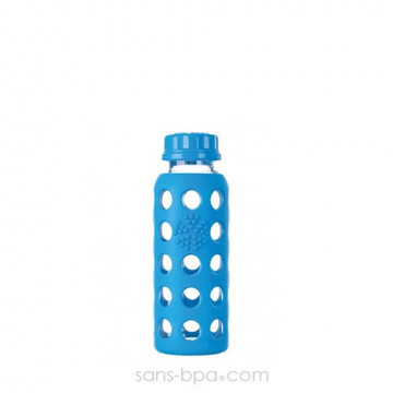 Bouteille en verre 250 ml - BLEU OCEAN - LIFEFACTORY