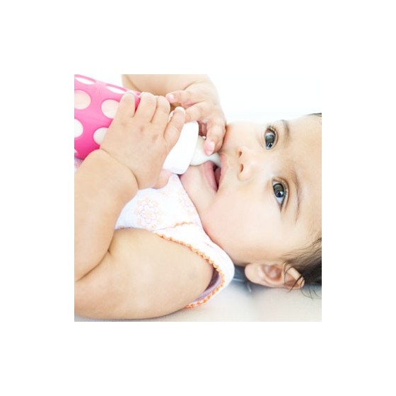 Biberon en verre Goulot étroit 120 ml - FRAMBOISE - LIFEFACTORY