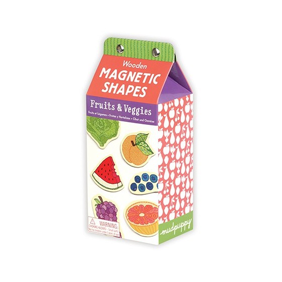 Fruits & Légumes magnétiques en bois - MudPuppy
