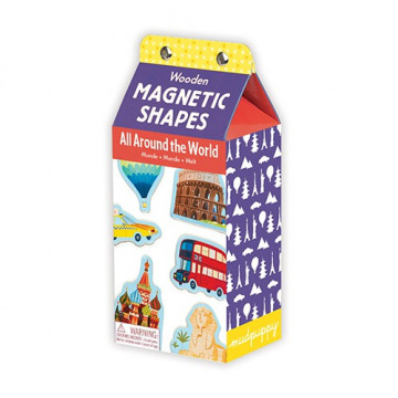 Figurine magnétiques WORLD en bois - MudPuppy