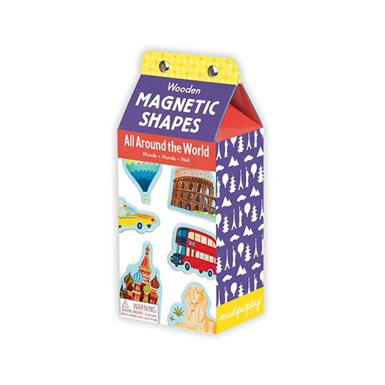Figurine magnétiques WORLD en bois - MudPuppy