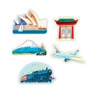 Figurine magnétiques WORLD en bois - MudPuppy