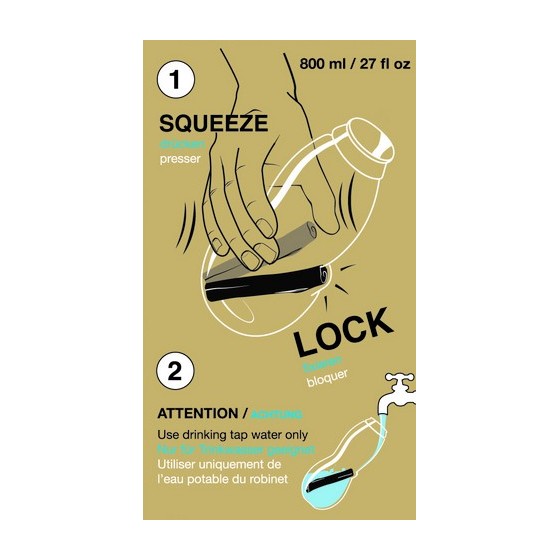 Bouteille filtrante Lime EAU GOOD - BALCK & BLUM