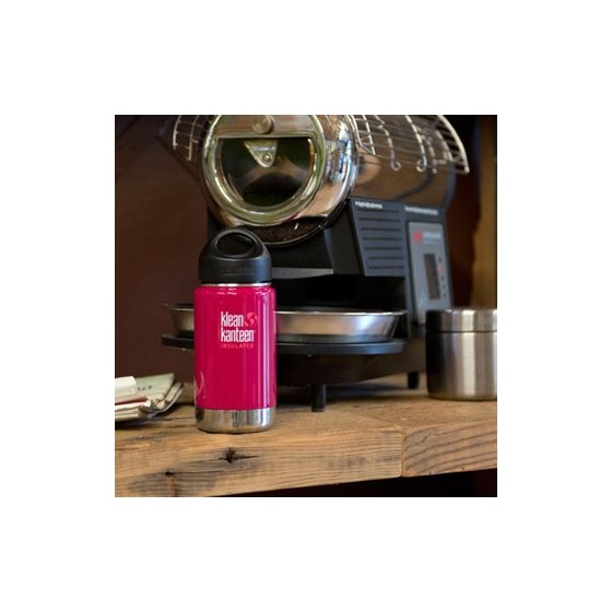 WIDE INSULATED - Bouteille inox Isotherme - GREY 355 ml - KLEAN KANTEEN