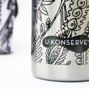 Gourde inox 500ml - Fleurs des champs - U Konserve