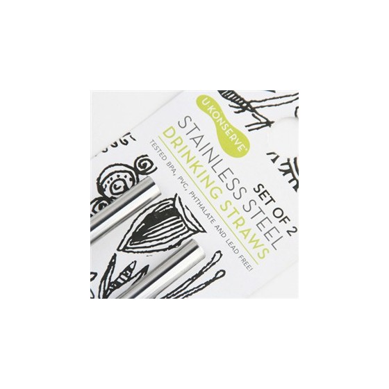 Lot 2 pailles inox - U Konserve