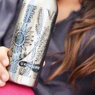 Gourde inox 500ml - Fleurs des champs - U Konserve