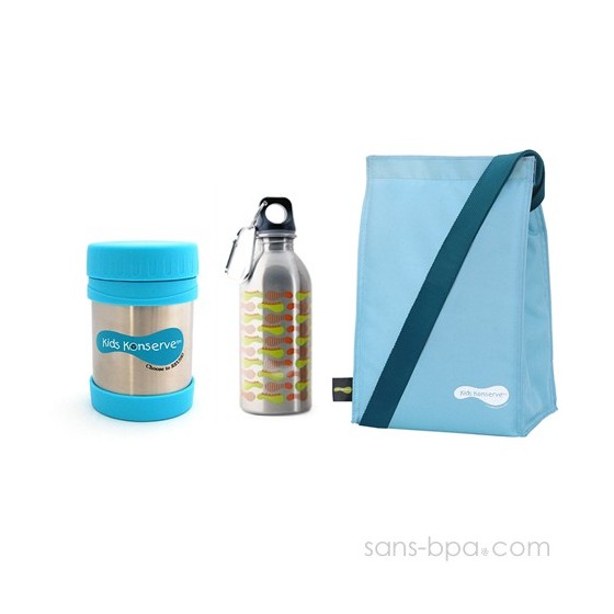 Ensemble 3 pièces Ciel / Chenilles - Kids Konserve