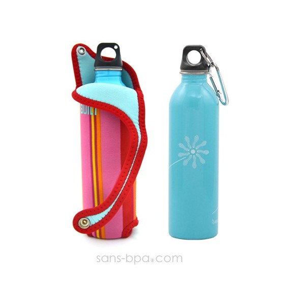 Gourde Fleur et sa housse Nolita 500