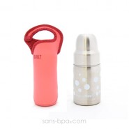 Biberon GL 270 Blanc & sa housse Pink