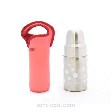 Biberon GL 270 Blanc & sa housse Pink