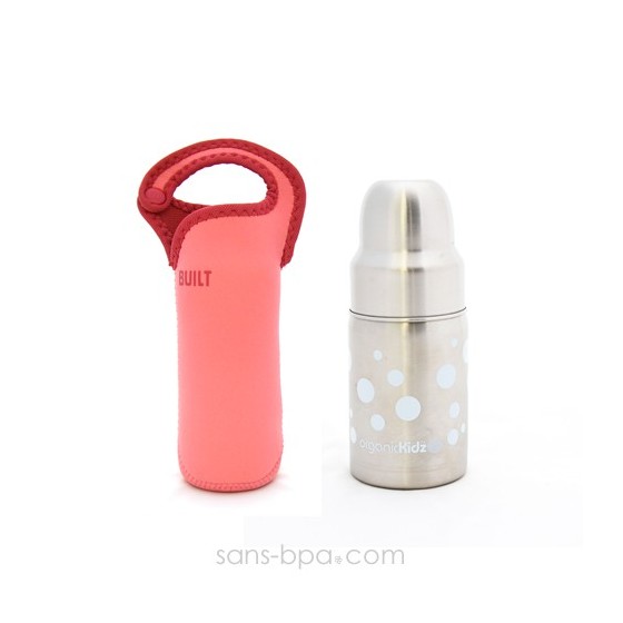 Biberon GL 270 Blanc & sa housse Pink