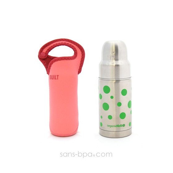 Biberon GL 200 Vert & sa housse Pink
