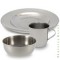 ENSEMBLE VAISSELLE ENFANT TOUT INOX de SANCTUS MUNDO