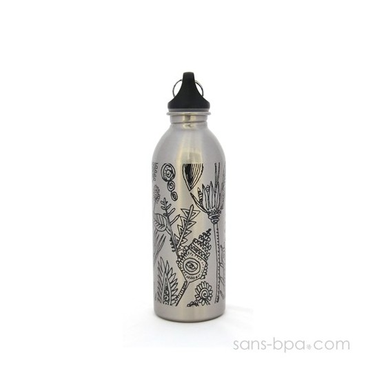 Gourde inox 500ml - Fleurs des champs - U Konserve