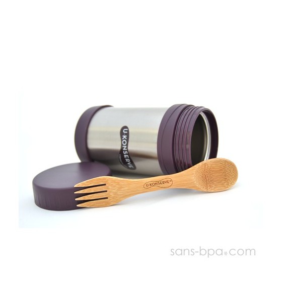 Boite à repas isotherme Aubergine - U Konserve