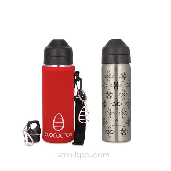 Gourde isotherme & sa housse 1 - Ecococoon