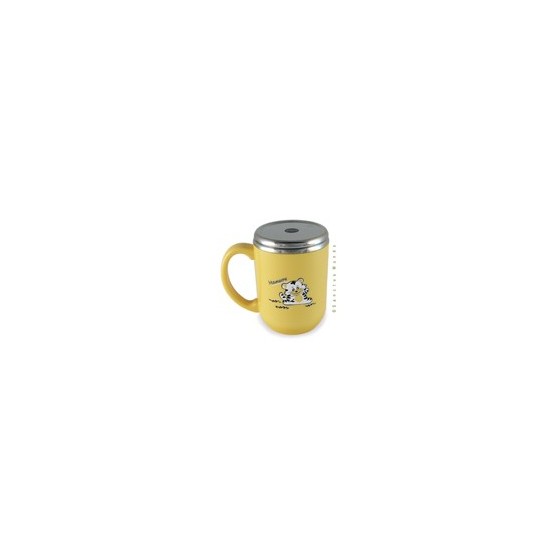 TASSE JAUNE TIGRE INOX de SANCTUS MUNDO