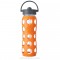 Bouteille verre Straw 470 ml - Lila - LIFEFACTORY