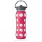 Bouteille verre Straw 650 ml - Greeny - LIFEFACTORY
