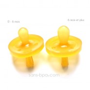 Tétine bébé allaité Caoutchouc 6 MOIS+ GOLDI