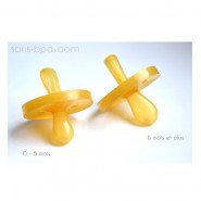 Tétine bébé allaité Caoutchouc 6 MOIS+ GOLDI