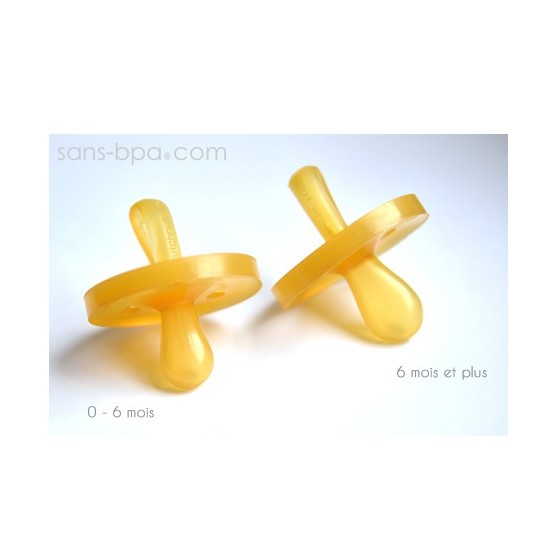 Tétine bébé allaité Caoutchouc  6 MOIS+  GOLDI