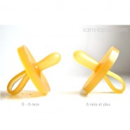 Tétine bébé allaité Caoutchouc 6 MOIS+ GOLDI